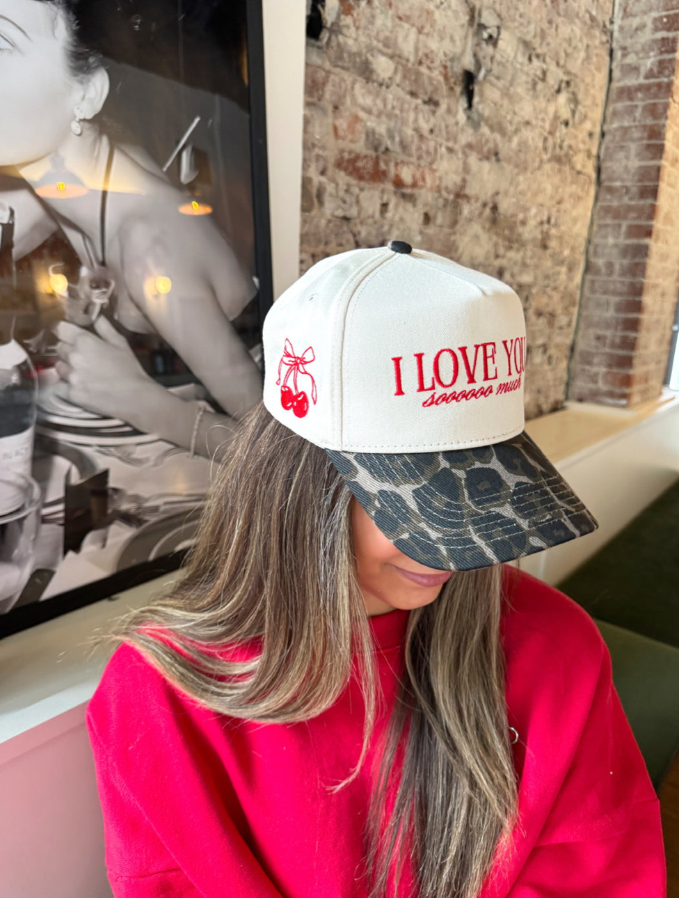 I Love You Sooooo Much - Leopard Vintage Hat