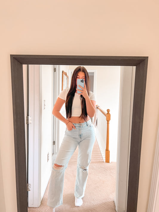 Hidden Ella Wide Straight Jeans