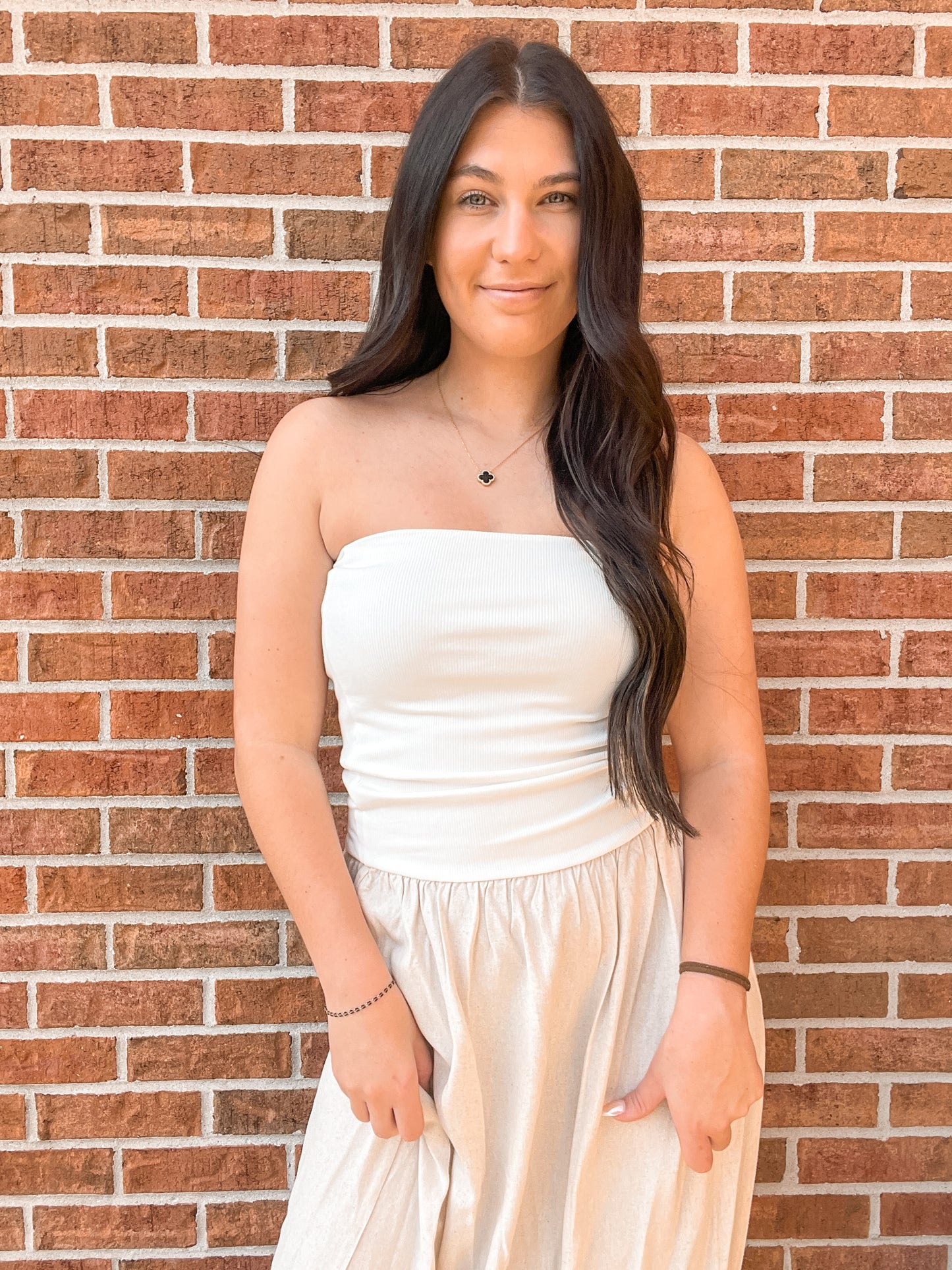 Millie Linen Tube Dress