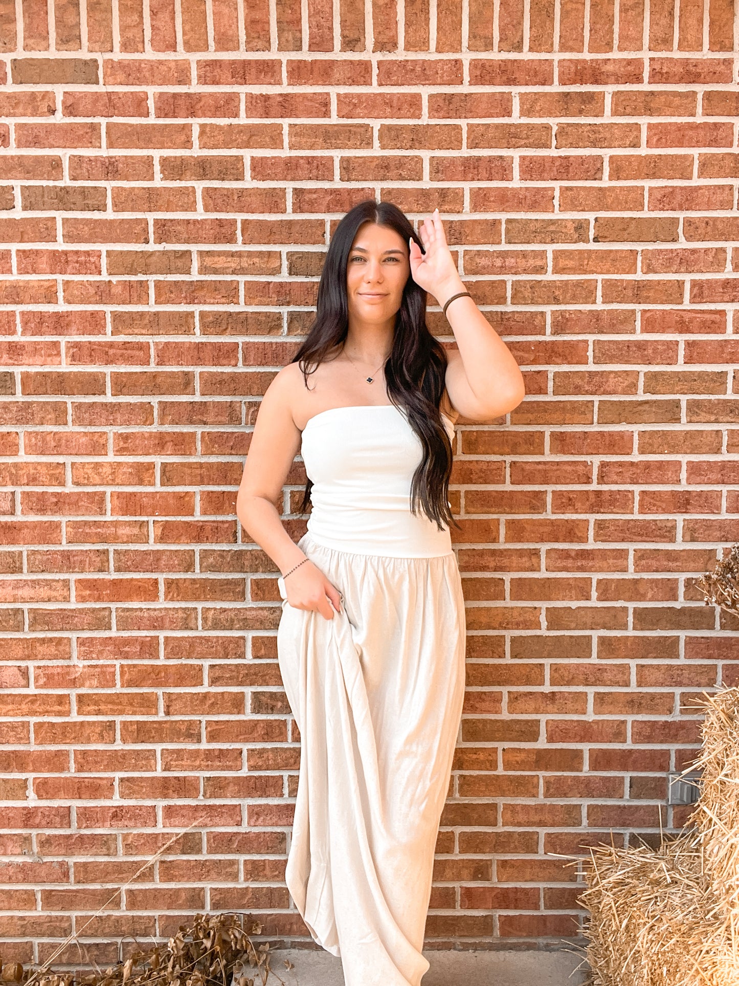 Millie Linen Tube Dress