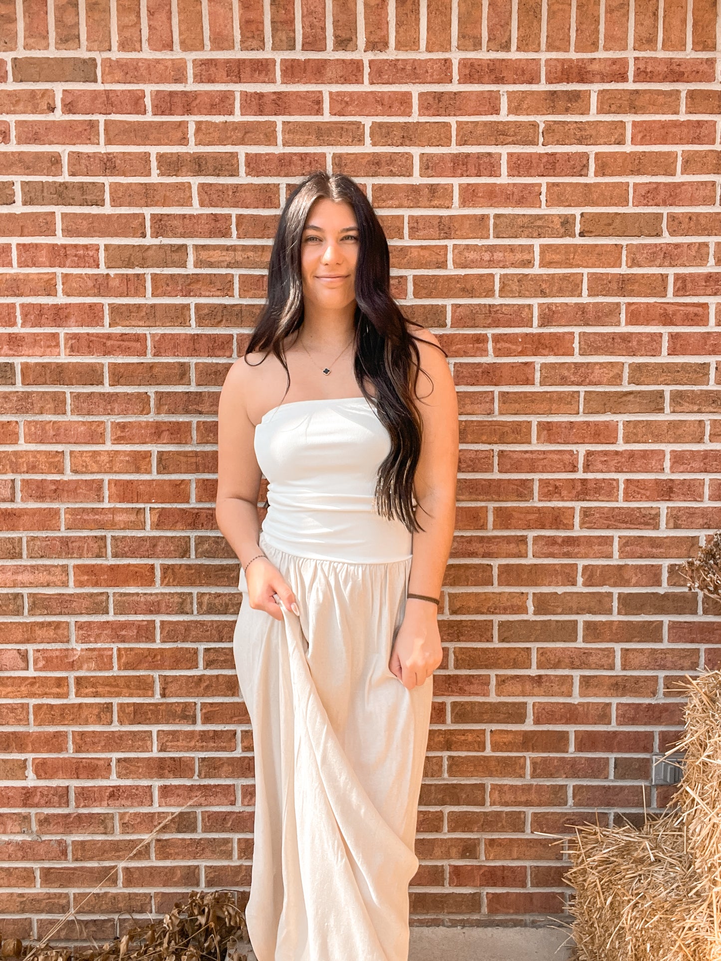 Millie Linen Tube Dress