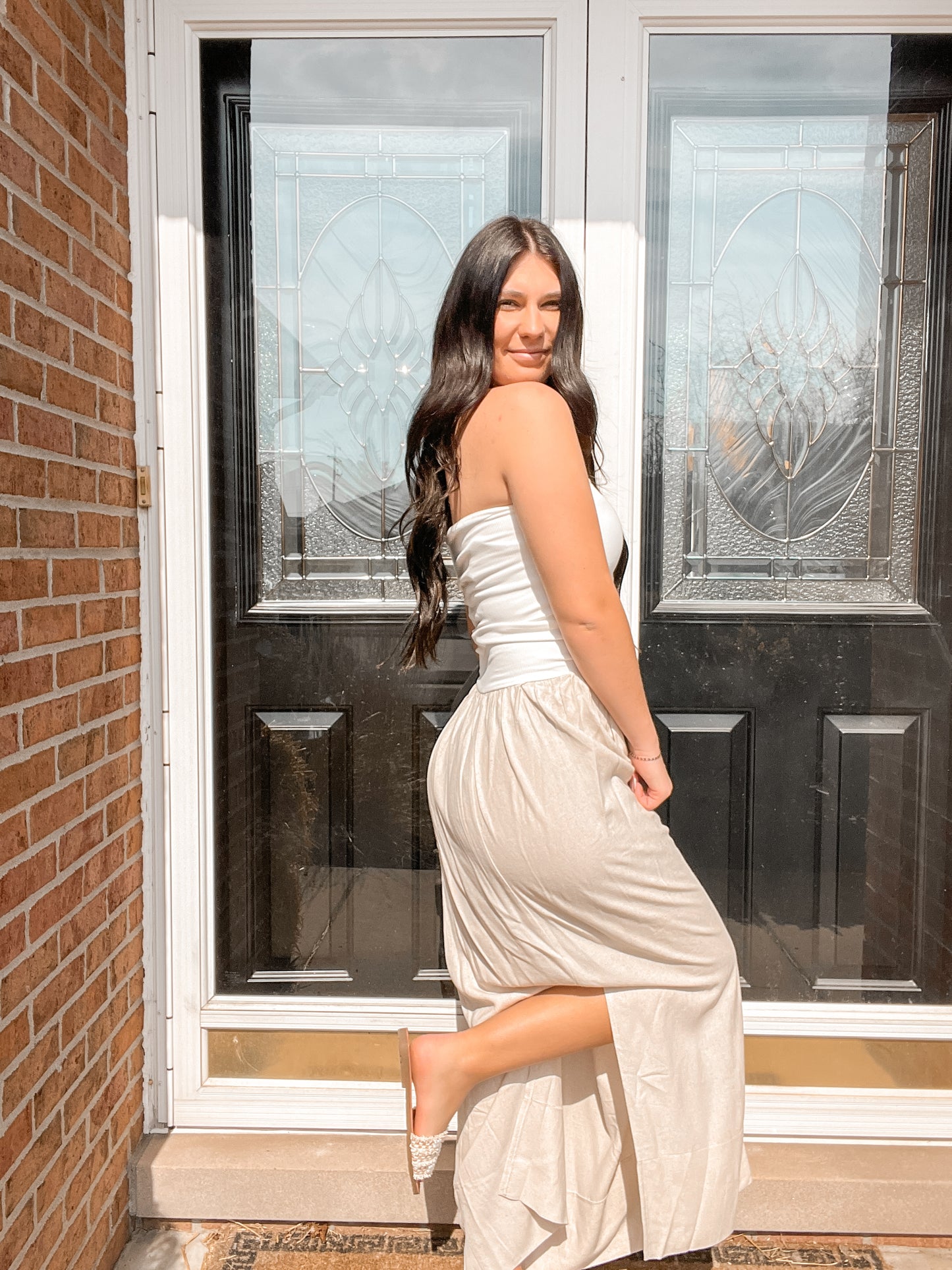 Millie Linen Tube Dress
