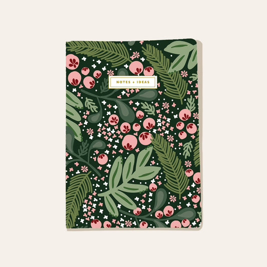 Holiday Notebook - Jolly Sprig Green